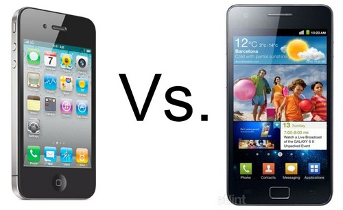 Samsung galaxy s2 vs apple iphone 4